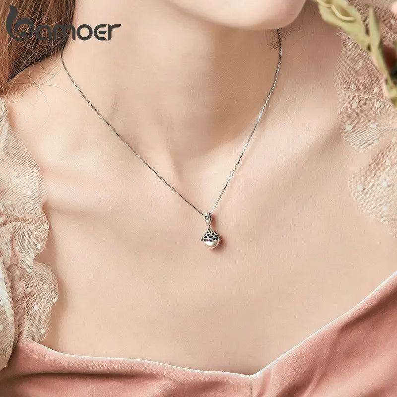 Authentic 925 Sterling Silver Love Gift Box Dangle Ball Charm Pendant Fit Women Charm Bracelet & Necklaces Jewelry SCC689