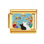 Italian Charm Store Italian Charm Bracelet 9Mm Diy Gold Color for Rich Guy, Ocean and Beach