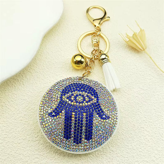 Purse Charm Hamsa - Silver