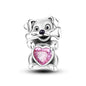 Pink Series Charms 925 Silver Perfume Butterfly Charm Beads Pendent Dangle Fit Original Bangle Charm Bracelet DIY Women Jewelry