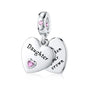 DALARAN Heart Shape Love Sterling Silver Charm 925 Friendship Sisters Bead Fits Original Charm Bracelet DIY Jewelry