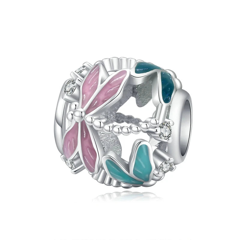 925 Silver Charm Collection 925 Sterling Silver Dazzling CZ Beads Fit Bracelets & Bangles Fine Jewelry BSC039