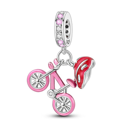 Pink Series Charms 925 Silver Perfume Butterfly Charm Beads Pendent Dangle Fit Original Bangle Charm Bracelet DIY Women Jewelry