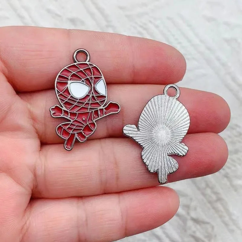 10PCS Cartoon Cartoon Character Charm Jewelry Enamel Necklace Earrings Pendant Diy Necklace Bracelet Charm