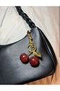 Glitter Cherry Red Bag Charm