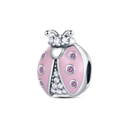 Pink Series Charms 925 Silver Perfume Butterfly Charm Beads Pendent Dangle Fit Original Bangle Charm Bracelet DIY Women Jewelry