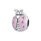 Pink Series Charms 925 Silver Perfume Butterfly Charm Beads Pendent Dangle Fit Original Bangle Charm Bracelet DIY Women Jewelry