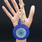 Purse Charm Evil Eye Braided - Blue