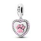 Pink Series Charms 925 Silver Perfume Butterfly Charm Beads Pendent Dangle Fit Original Bangle Charm Bracelet DIY Women Jewelry