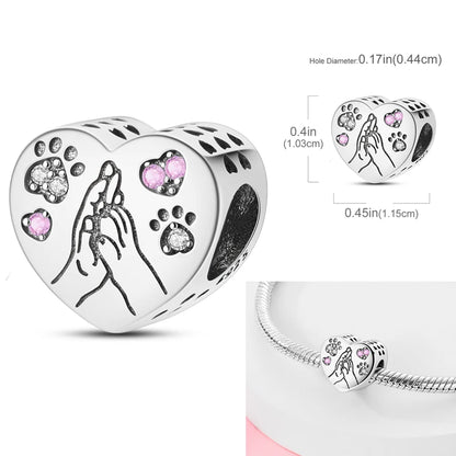 Pink Series Charms 925 Silver Perfume Butterfly Charm Beads Pendent Dangle Fit Original Bangle Charm Bracelet DIY Women Jewelry