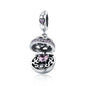 Authentic 925 Sterling Silver Love Gift Box Dangle Ball Charm Pendant Fit Women Charm Bracelet & Necklaces Jewelry SCC689