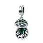 Authentic 925 Sterling Silver Love Gift Box Dangle Ball Charm Pendant Fit Women Charm Bracelet & Necklaces Jewelry SCC689