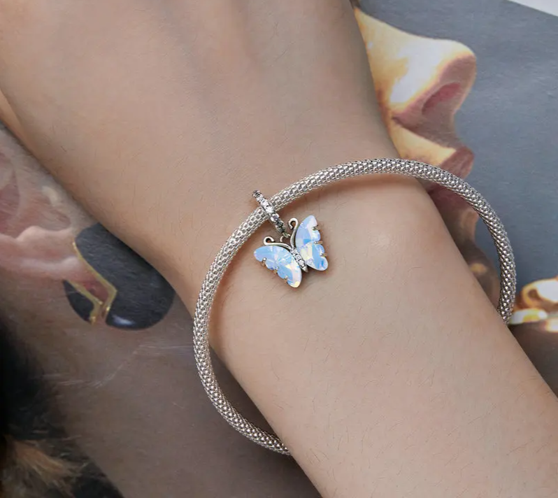 925 Sterling Silver Aurora Charm - Butterfly 