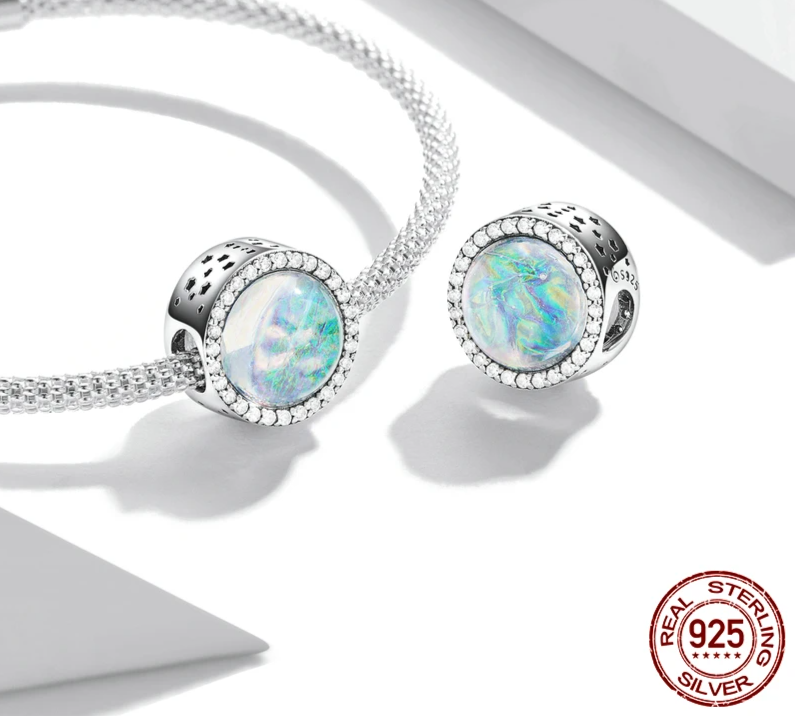 925 Sterling Silver Aurora Charm - Sky