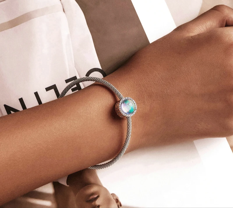 925 Sterling Silver Aurora Charm - Sky