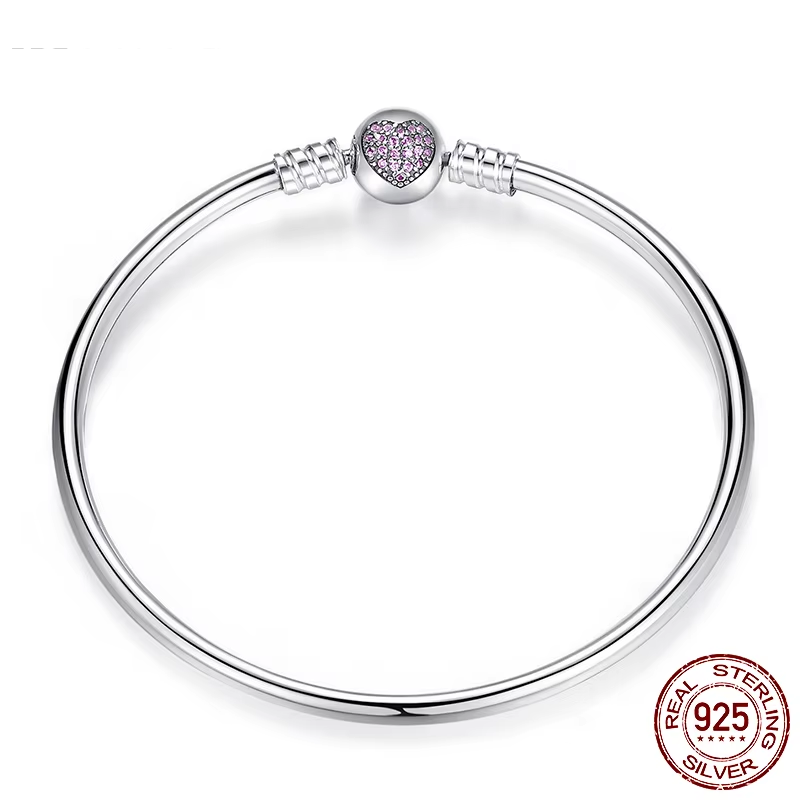 925 Sterling Silver Bracelet Pave