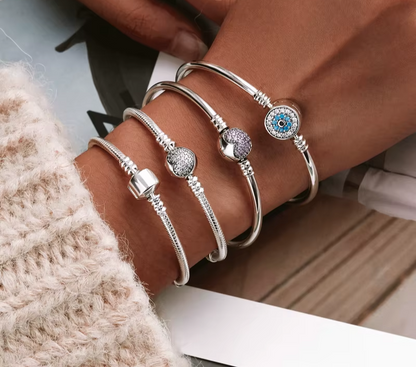 925 Sterling Silver Bracelet Pave