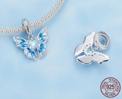 925 Sterling Silver Glacier Charm - Butterfly