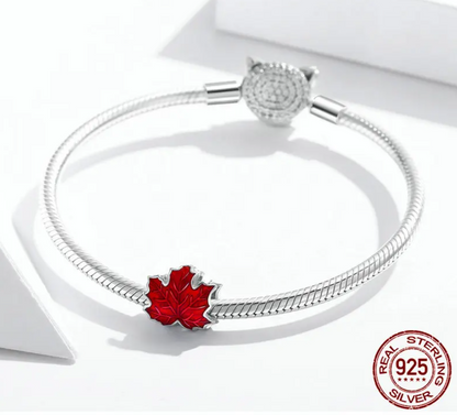 925 Sterling Silver Maple Leaf