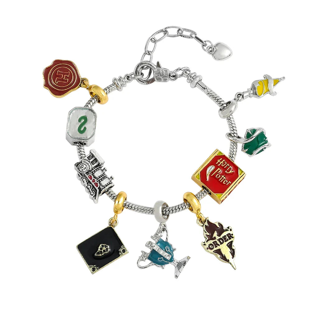 Harry Potter Christmas Charm Bracelet Hogwarts