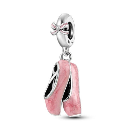 Pink Series Charms 925 Silver Perfume Butterfly Charm Beads Pendent Dangle Fit Original Bangle Charm Bracelet DIY Women Jewelry