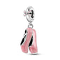 Pink Series Charms 925 Silver Perfume Butterfly Charm Beads Pendent Dangle Fit Original Bangle Charm Bracelet DIY Women Jewelry