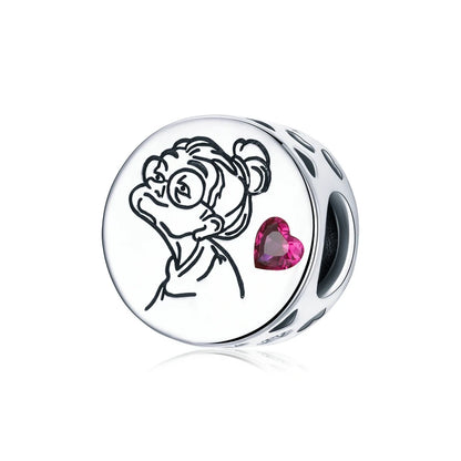 Silver Charm Collection 925 Sterling Silver Dazzling CZ Beads Fit Bracelets & Bangles Jewelry