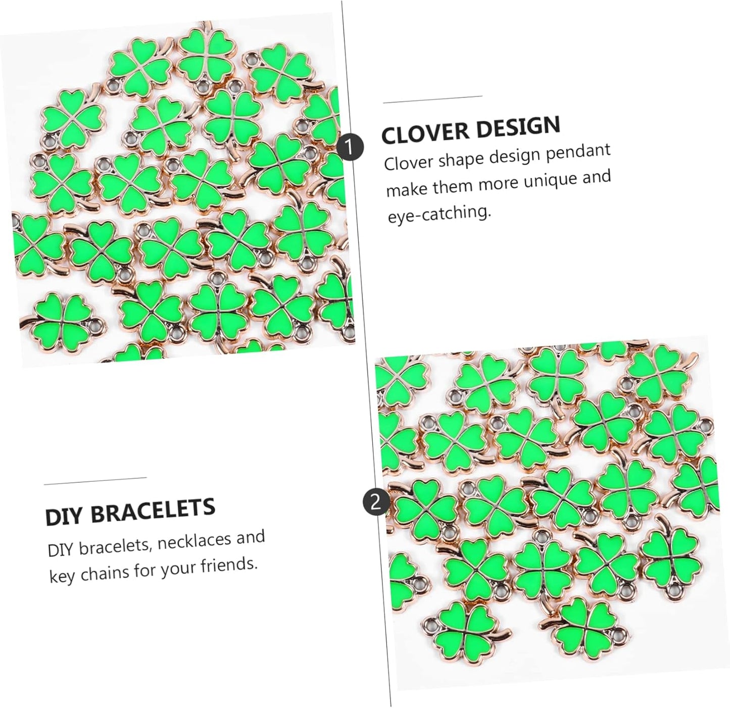 50 Pcs Accessories Pendant Jewelry DIY Jewelry Pendant Phone Pendant Patricks Day Jewelry Prendant