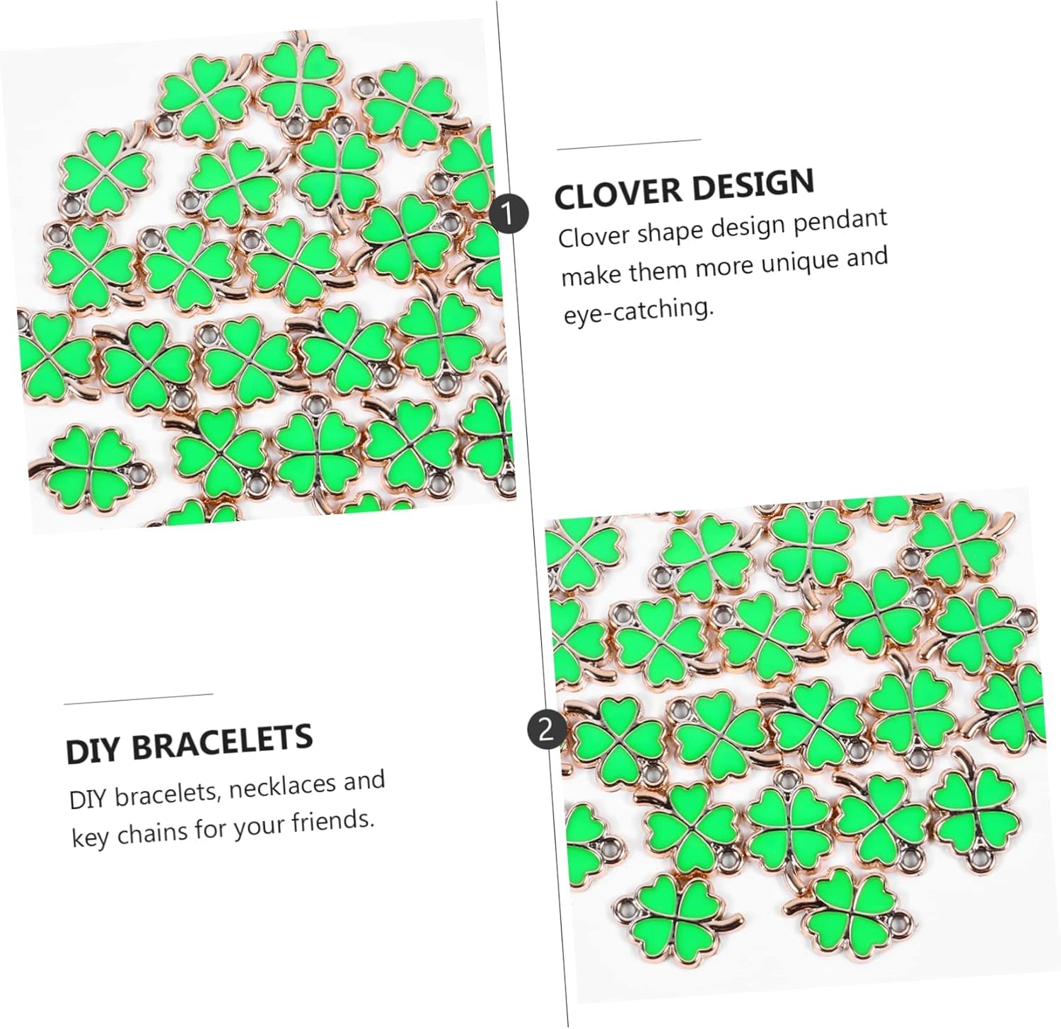 50 Pcs Accessories Pendant Jewelry DIY Jewelry Pendant Phone Pendant Patricks Day Jewelry Prendant
