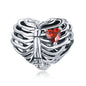925 Sterling Silver Heart-Shape Collection Charms Cat Love Paw Footprints Charms Fit for Charm Bracelet Fine Jewelry