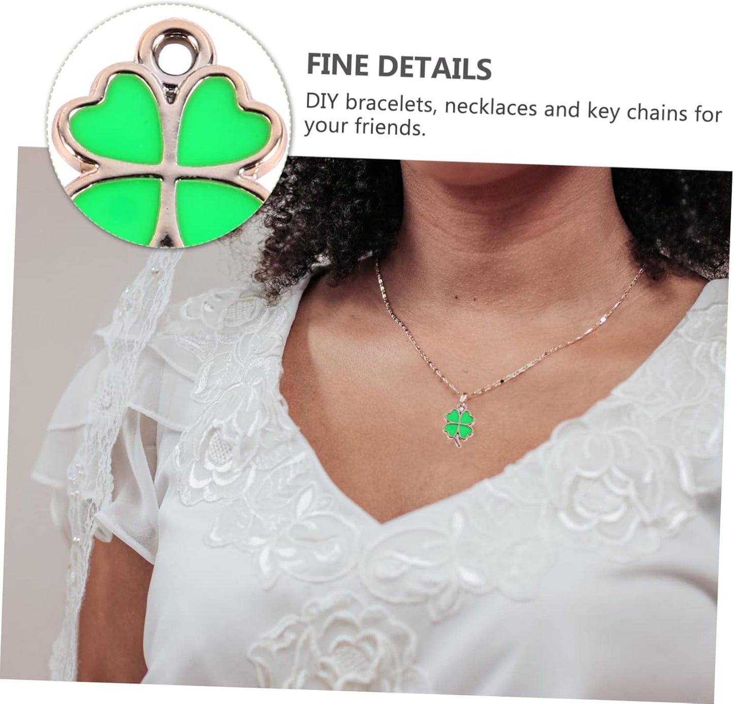 50 Pcs Accessories Pendant Jewelry DIY Jewelry Pendant Phone Pendant Patricks Day Jewelry Prendant