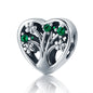 925 Sterling Silver Heart-Shape Collection Charms Cat Love Paw Footprints Charms Fit for Charm Bracelet Fine Jewelry