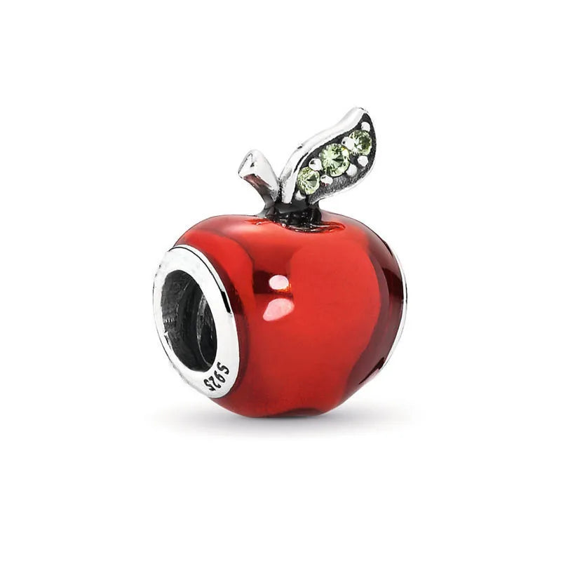 Valentine'S Day Red Christmas Apple Gift Dangle Charms Beads 925 Sterling Silver Fit Original Heart Bracelet Women Jewelry