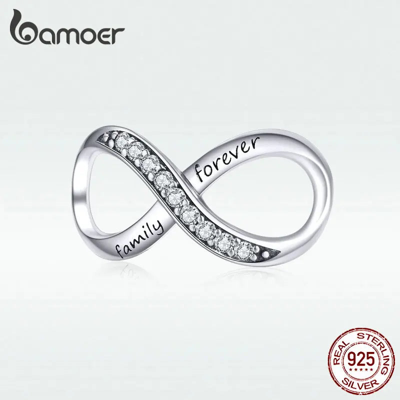 Love 925 Sterling Silver Charm Only You Love Charm Heart Shape Metal Bead for Bracelet Women DIY Fashion Jewelry BSC497