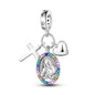 Pink Series Charms 925 Silver Perfume Butterfly Charm Beads Pendent Dangle Fit Original Bangle Charm Bracelet DIY Women Jewelry