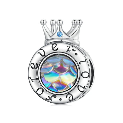 925 Sterling Silver Heart-Shape Charm Beads Fit Original Charm Bracelet Inlaid Zircon Colorful Pendants DIY Accessories