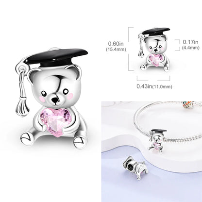 Pink Series Charms 925 Silver Perfume Butterfly Charm Beads Pendent Dangle Fit Original Bangle Charm Bracelet DIY Women Jewelry