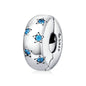Silver Charm Collection 925 Sterling Silver Dazzling CZ Beads Fit Bracelets & Bangles Jewelry