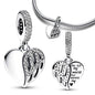Infinity Love Mother Daughter Mum Heart Charms for Original 925 Charms Bracelet Silver Charm Bead for Mother'S Day Gift Jewelry