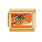 Italian Charm Store Italian Charm Bracelet 9Mm Diy Gold Color for Rich Guy, Ocean and Beach
