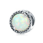 Silver Charm Collection 925 Sterling Silver Dazzling CZ Beads Fit Bracelets & Bangles Jewelry