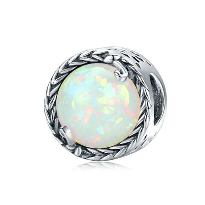 925 Silver Charm Collection 925 Sterling Silver Dazzling CZ Beads Fit Bracelets & Bangles Fine Jewelry BSC039