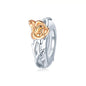 3D Rose Flower Pendant Charm 925 Sterling Silver Rose Gold Color Charms for Bracelet or Necklace DIY Sunflower Charms