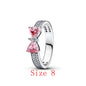 Valentine'S Day Red Christmas Apple Gift Dangle Charms Beads 925 Sterling Silver Fit Original Heart Bracelet Women Jewelry