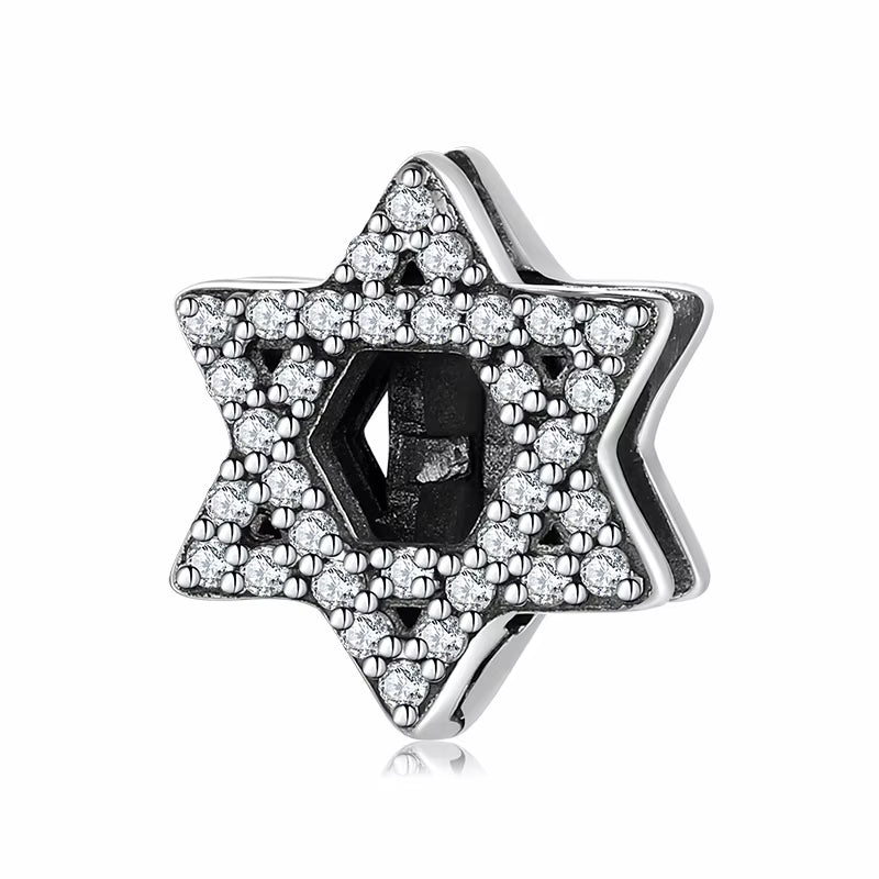 925 Sterling Silver Pave Star of David