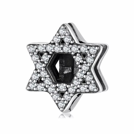 925 Sterling Silver Pave Star of David