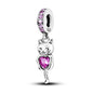 Pink Series Charms 925 Silver Perfume Butterfly Charm Beads Pendent Dangle Fit Original Bangle Charm Bracelet DIY Women Jewelry