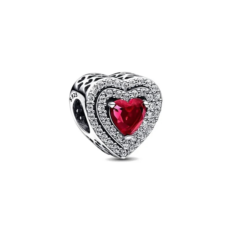 Valentine'S Day Red Christmas Apple Gift Dangle Charms Beads 925 Sterling Silver Fit Original Heart Bracelet Women Jewelry
