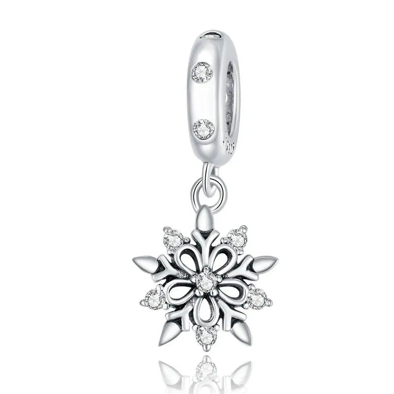 925 Silver Charm Collection 925 Sterling Silver Dazzling CZ Beads Fit Bracelets & Bangles Fine Jewelry BSC039