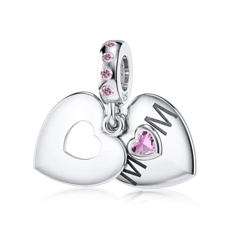 DALARAN Heart Shape Love Sterling Silver Charm 925 Friendship Sisters Bead Fits Original Charm Bracelet DIY Jewelry